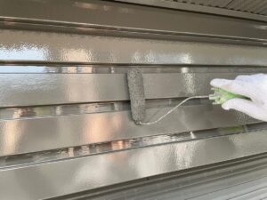 塩ビ被覆鋼板　上塗り　塗装