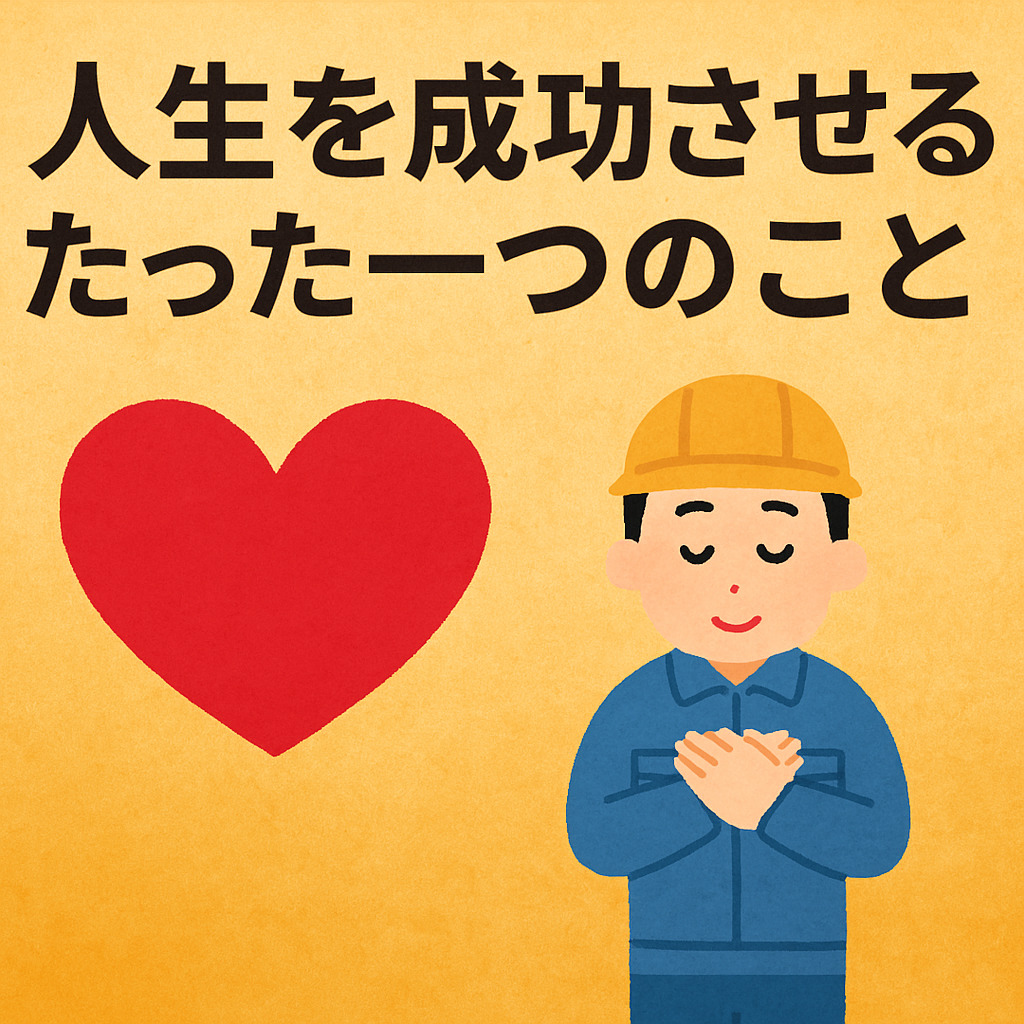 人生を成功させるたったひとつのこと