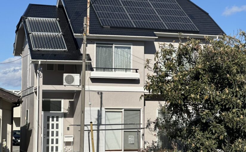 太陽光パネル　屋根塗装